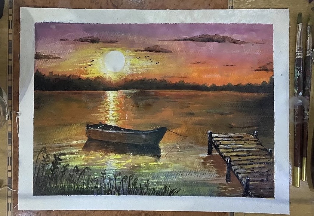 Sunset painting