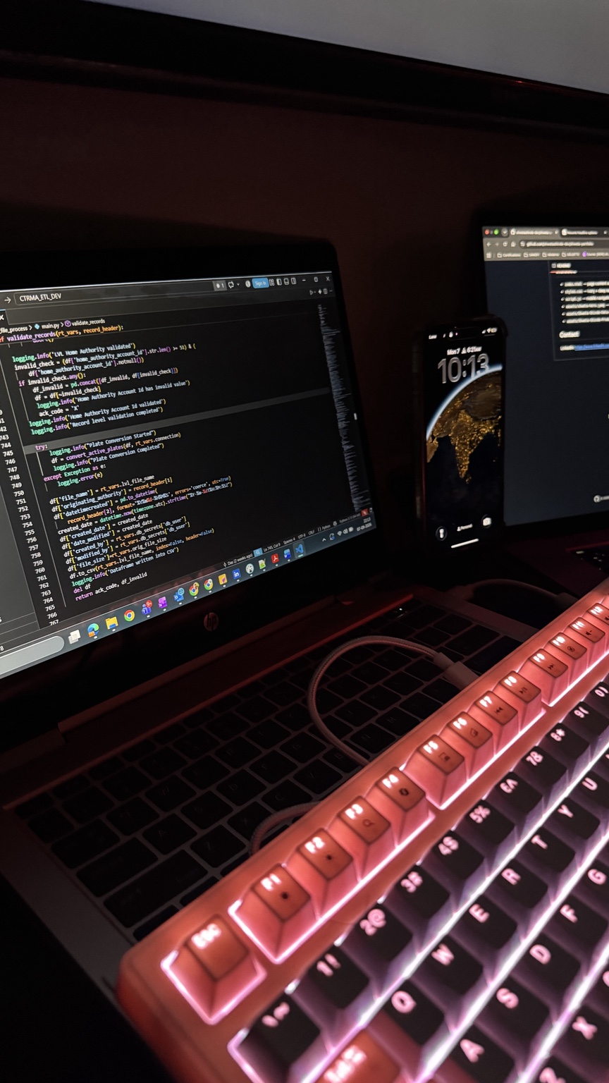 Coding workspace